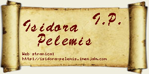 Isidora Pelemiš vizit kartica